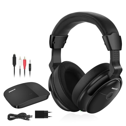 SIMOLIO 2.4 GHz Casque sans Fil TV