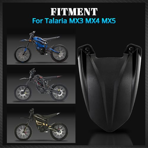 Image of Motorcycle Rear Fender Mudguard Fender Protector for Talaria Sting MX3 MX4 MX5 Electric Dirt Bike Black