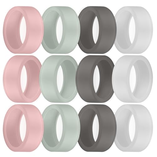 WuzuTech Herz P1 Ring Protector Multi-Bundle M/L Silicone Cover for Smart Rings (Set of 12) | Sweat & Scratch Resistant | Flexible Skin-Safe Shield for Fitness Workouts & Daily Use