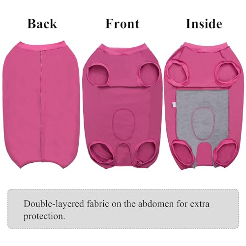 Cyponpy Hundebody Nach Op Medizinischer Body für Hunde Kastration Hündin Rüde Operationsbody Hund Body Nach Op Hund Shirt Leckschutz Wundschutzanzug für Hunde Einteiler Schlafanzug Klein Mittel Groß