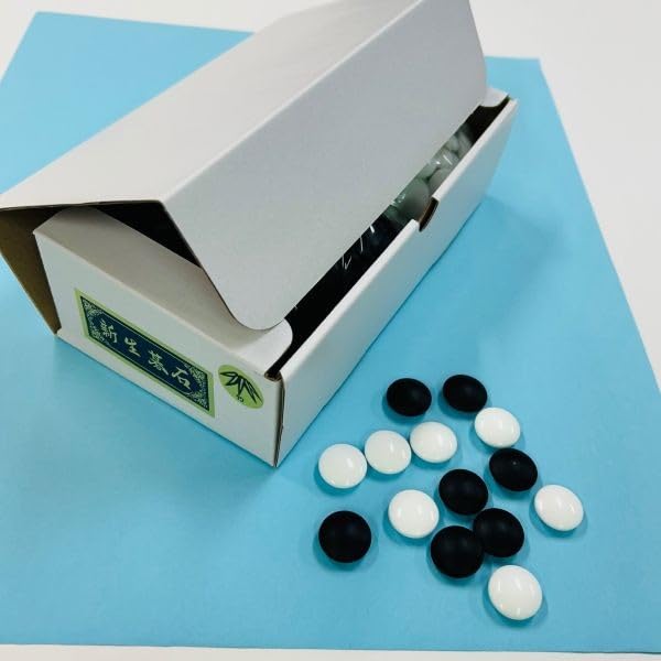 Amazon | 囲碁盤セット 新かや卓上接合碁盤と硬質ガラス碁石新生