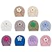 Thereisno Lovely Floral Pattern Infant Hat Warm Headwear Fashionable Cap Trendy Floral Cap for Babies for Indoor & Outdoor Gift Gray