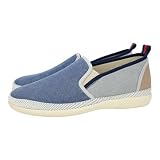 VULCA-BICHA 639 Zapatillas de Lona para Hombres, Zapatillas de Verano para Chicos, Gris y Azul Marino, Estilo Casual, Hechos en España Hombre Zapatillas Marino 43