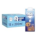 Aptamil 3 Toddler Baby Milk Ready to Use Liquid Formula, 1-3 Years, 200ml (Pack of 15),package may vary