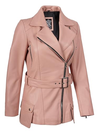 Image of Blingsoul Womens Real Leather Jacket - Asymmetrical Leather Jackets for Women