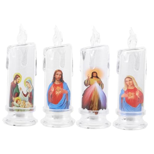 Lot de bougies électriques Jésus le cadeau idéal pour communion
