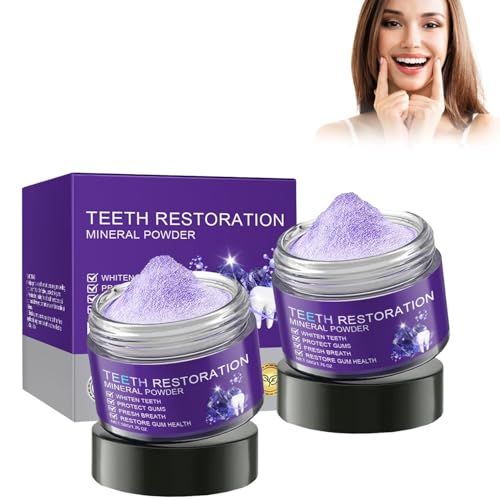 2 Stück Zahnrekonstruktion Mineralpulver für Zahnaufhellung