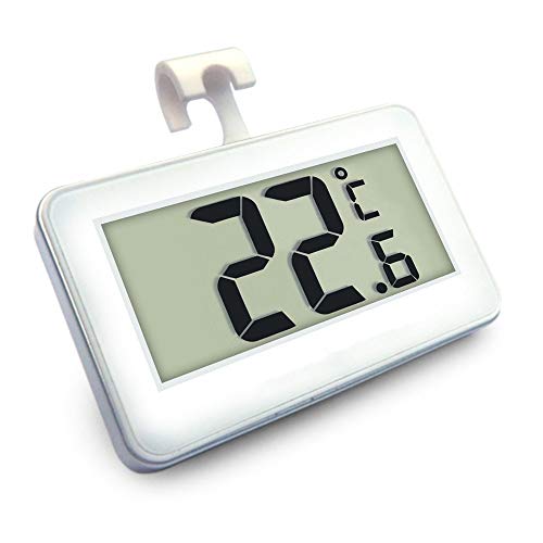 TIREOW Digitale LCD Thermometer Temperaturmesser mit Magnethaken für Kühlraum Gefriermaschine, Kühlschrank Gefrierschrank Thermometer Kühlschrankthermometer, -20 ℃ bis 60 ℃