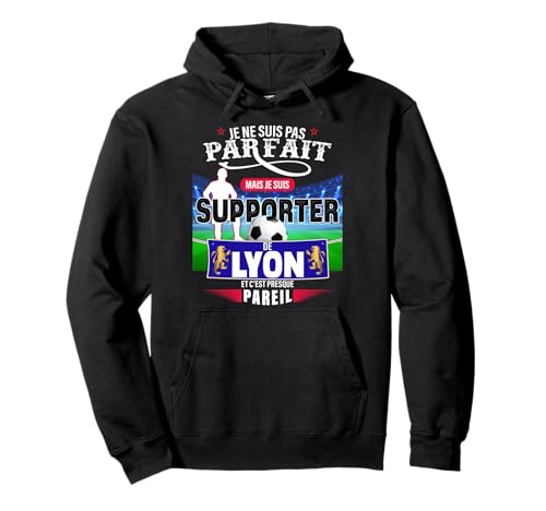 Supporter Lyon Football Homme Et Enfant Papa Fils Sweat à Capuche