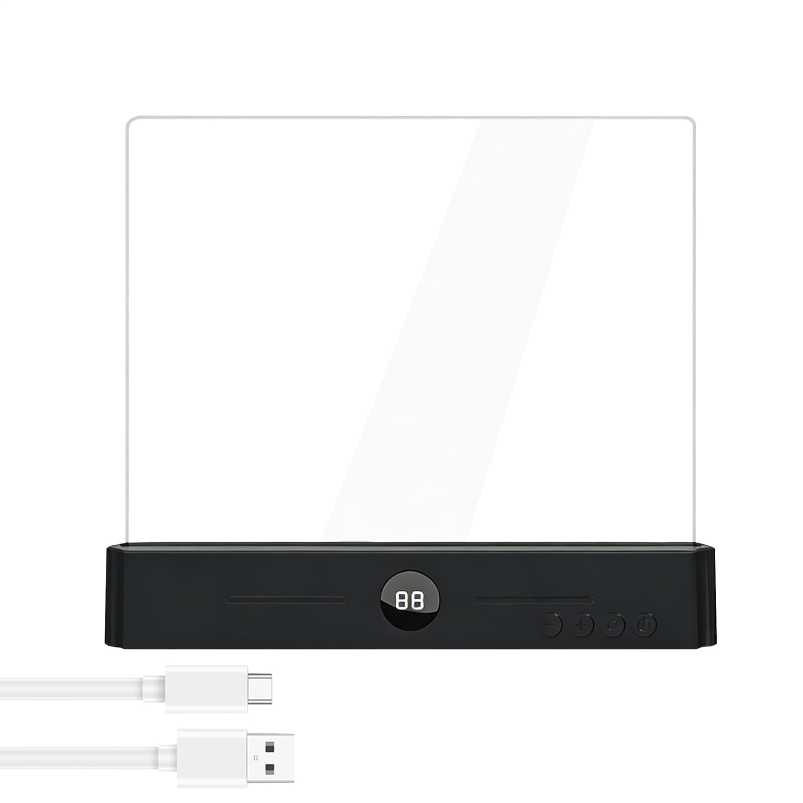 Lámpara LED delgada para libro con batería recargable y brillo regulable 8