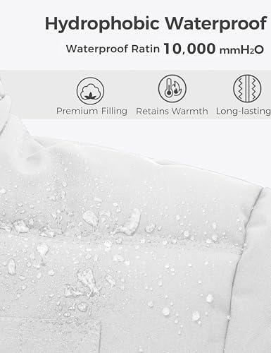 Image of Wantdo Men's Hooded Winter Coat Warm Puffer Jacket Thicken Cotton Coat with Removable Hood | Waterproof 10000mm,Removable hood,Windproof,Outside work,Gift for son /teen boy,Machine wash,Quilted