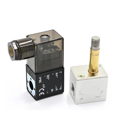Électrovanne d'air 2V025-08 1/4" 12V DC pneumatique normalement fermée 2 positions 2 ports - 5