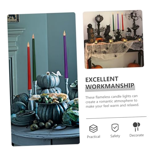 Velas Cónicas LED para Decoración de Mesas de Bodas y Cenas 6
