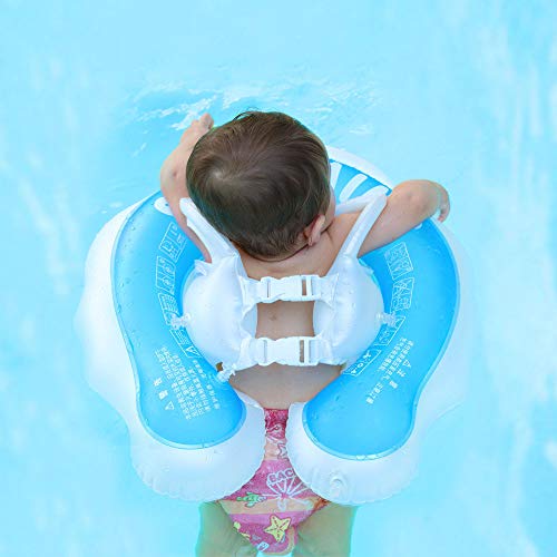 Flotador Inflable Con Toldo Para Bebé – Anillo De Natación Con Asiento De PVC Y Protección Solar