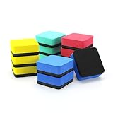 Dry Erase Eraser,12 Pack Magnetic Whiteboard Erasers,Small Dry Erase Board Erasers for Classroom, Ho