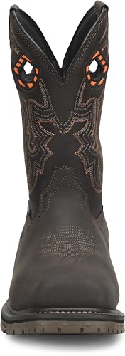 DOUBLE-H Men's Phantom Rider Bruner 11” Waterproof Metguard Wide Square Composite Toe Roper Boots4