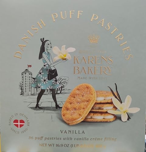 Generic Karens Bakery Danish Puff Pastries Cookies ~ Layers of With Vanilla crème filling ~ 36 Cookies