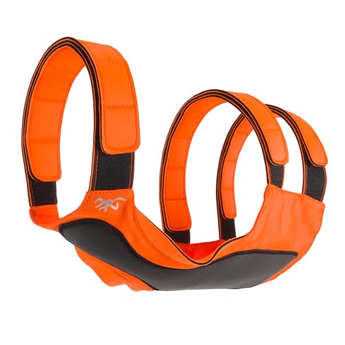 Browning Pet Hi-Vis Safety Vest for Dogs, Safety Orange, Large, Chest Protection