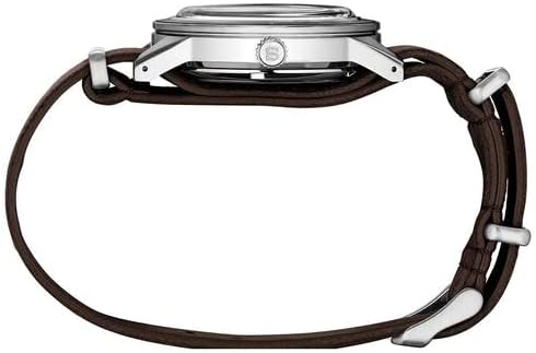 Miniatura 2 de Seiko Reloj automático con correa de cuero marrón con esfera verde para hombre forro polar verde con licencia oficial de star wars silent one crew