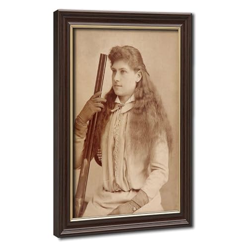 Déco peintures Annie Oakley toile rétro de 20,3x30,5 cm pour cadre mural