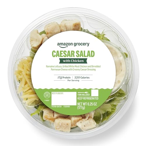 Amazon Grocery, Caesar Salad with Chicken, 6.25 Oz (Previously Amazon Fresh Brand, Packaging May Vary)