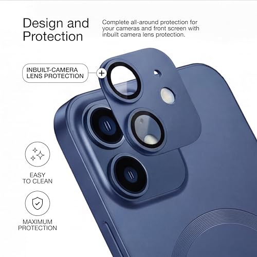 Image of amazon basics Premium Mag-Safe Case for iPhone 11 | Shockproof & Anti-Scratch Cover | Soft Silicone with Wireless Charging | Camera Lens Guard - Blue