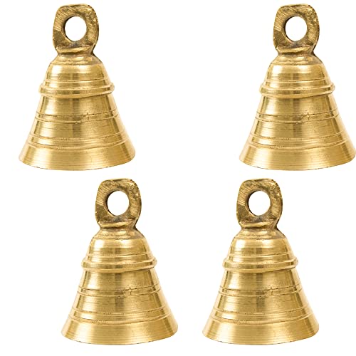 Image of Spillbox Traditional Brass Bell /Ghanti for Pooja /Worship for Temple Home Decorative Brass Pooja Room Bells (4)