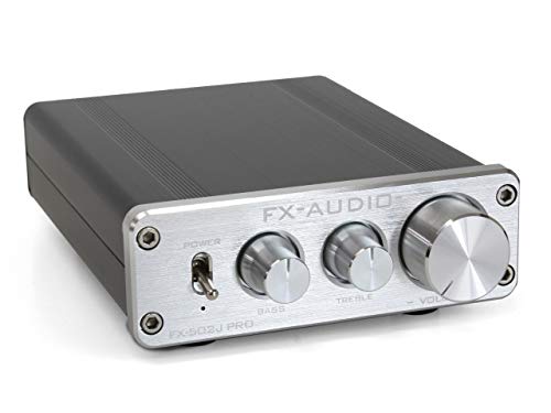 FX-AUDIO- FX-502J PRO TDA7498搭載 50W×2ch トーンコントロール機能搭載プリメインアンプ (シルバー)