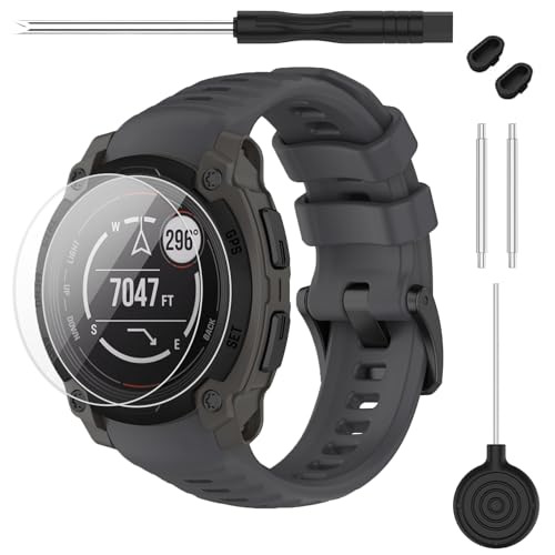 Correa para Garmin Instinct E transpirable y ajustable de silicona