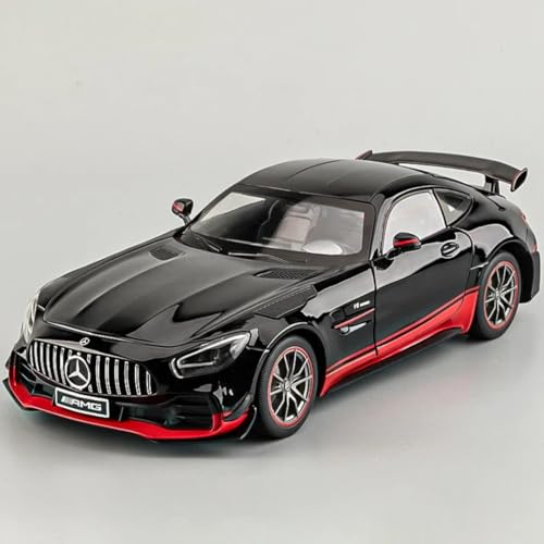 Image of PLUSPOINT Die cast Metal AMG-GT3 Sportz 1:24 Car Realistic Scale Model, Pull Back Diecast Classic Vehicles Alloy Simulation Supercar with Lights and Sound Collection and Gift for Aldult, Kids