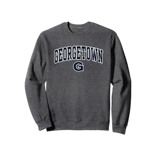 Georgetown Hoyas Arch Over Dark Heather Officially Licensed Sweatshirt