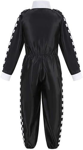 Miniatura 6 de LMYOVE Disfraz de piloto de coche de carreras para niños y niñas, disfraz de Halloween, disfraz de corredor y gorra de coche para niños de 3 a 10