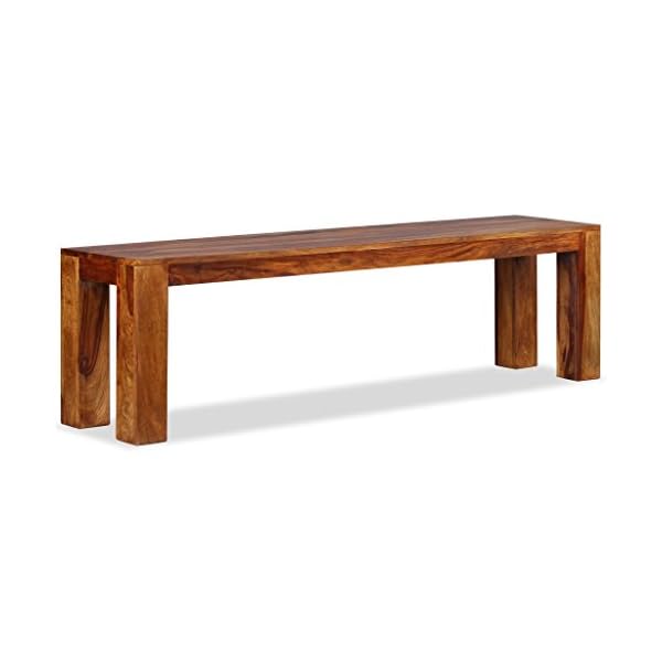 Bench Solid Sheesham Wood 160x35x45 cm