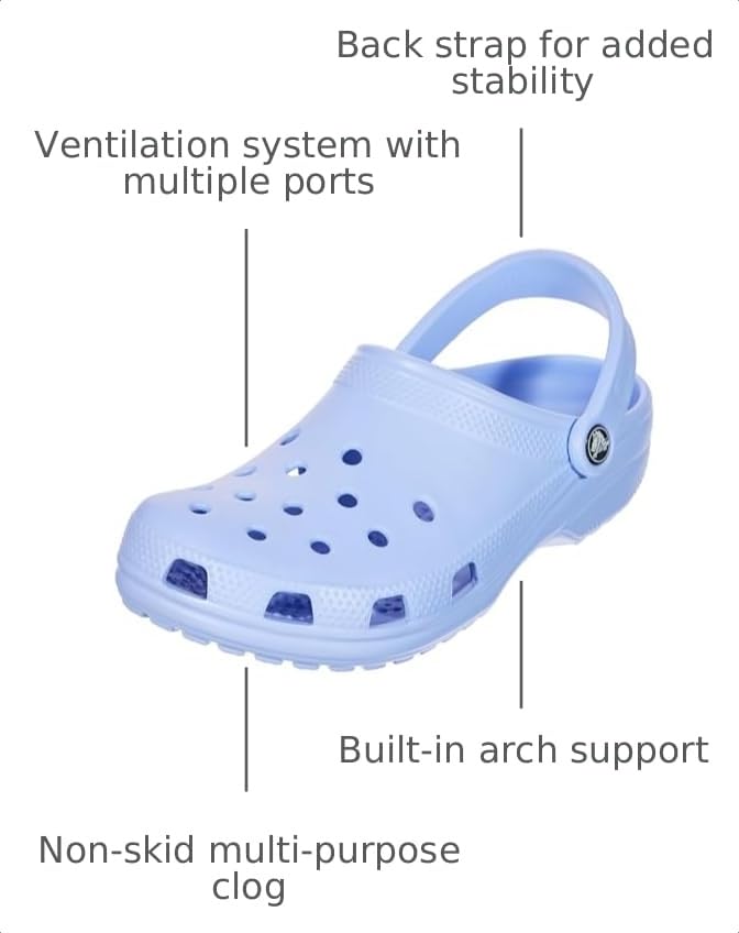 Image of Crocs Unisex-Adult Classic Clog, Clogs for Women and Men
