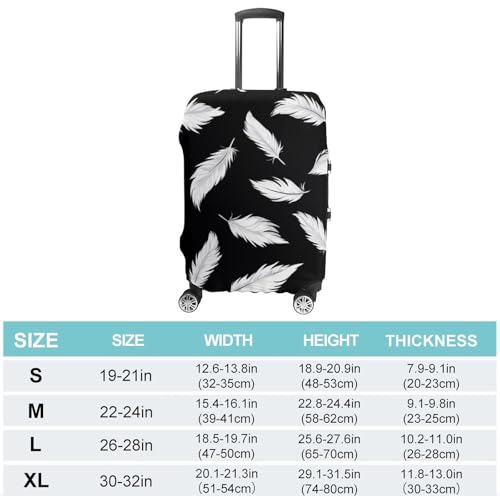 Feather Luggage Cover Suitcase Protector Travel Baggage Covers for Men Women L2