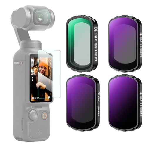 K&F Concept DJI OSMO Pocket 3p YtB^[Zbg (1/4ubN~Xg+ND16+ND64+ND256) ʃtB^[ CE ֗ AGCwKX 28wimR[eBO hh