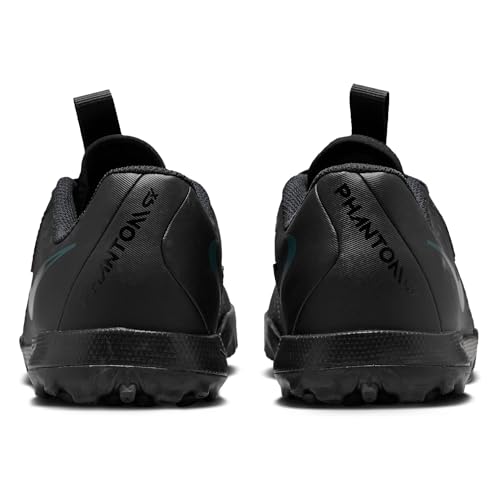 Nike Jr. Phantom GX 2 Academy Little/Big Kids' TF Soccer Shoes (FJ2608-002, Black/Deep Jungle/Black) Size 54