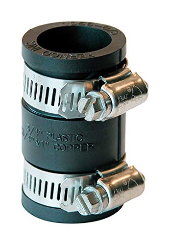 Fernco 3/4 in. Dia. x Hub x 3/4 in. Dia. Hub Flexible Coupling