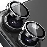 Compatible with iphone 17 Camera Lens Protector [1 Set ], Individual Lens Protectors, Scratch-Resistant Ultra-Thin Tempered Glass with Aluminum Edging, for Apple iphone17 Phone 6.3 inch (Black)