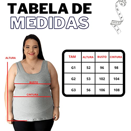 Blusa Alça Reta Plus Size Regata Feminina Fresquinha Tamanho Grande Tamanho:G3;Cor:Preto