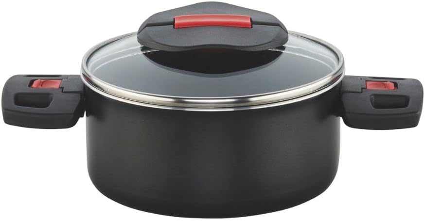 Brunner Camping Products Ballarini Click&Cook 310/885 Saucepan 16 cm with Glass Lid