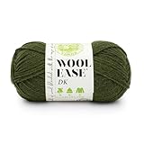 Lion Brand Wool-Ease DK Yarn, Yarn for Knitting, Crocheting, and Crafts, Olive, 1 Pack