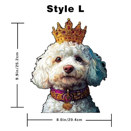 Perro de madera decorativo para amantes de perros en el hogar 5