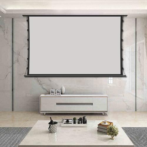 Écran de projection électrique encastrable au plafond avec système de tension pour home cinéma 3D et présentation