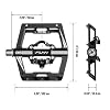 Funn Mamba MTB Clipless Pedals, Single Sided Clip Mountain Bike Pedals, Compatible with SPD Cleats, 9/16-Inch CrMo Axle Bicycle Pedals for MTB/BMX/Gravel Cycling