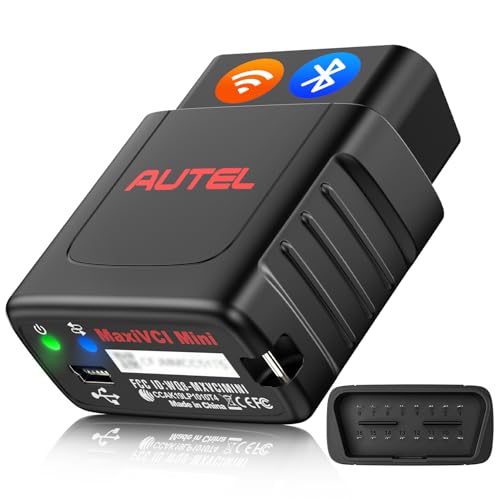 Autel MaxiSys MaxiVCI VCI Mini OBD2 Adapter Connector, 2026 Vehicle Wireless Diagnostic Interface, Work w/Autel Scanner MaxiCOM MK808BT PRO MK808Z-BT MK808K-BT MP808BT Pro MK808S-TS MP808S-TS MK808TS