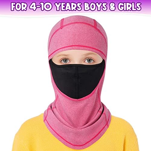 Venswell Kids Balaclava Ski Mask Windproof Winter Fleece Face Warmer for Boys Girls Cold Weather Snowboard 4 41Hc2qB b+L. AC