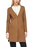 Regular fit s.Oliver BLACK LABEL Damen Longjacke aus weichem Strick Camel 34