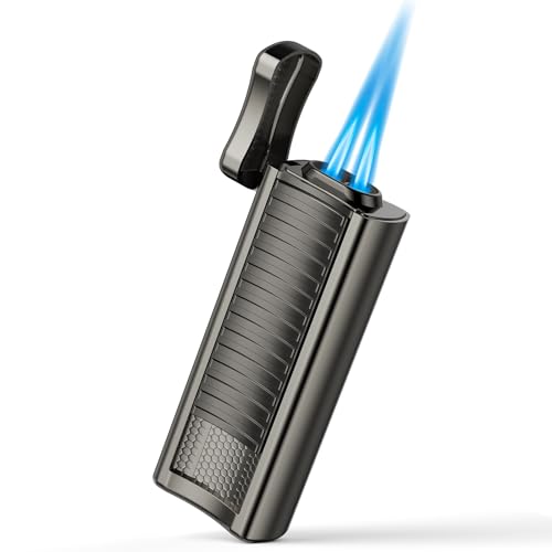Jet-Feuerzeug, Kollea Sturmfeuerzeug, Doppelstrahlflammen-Butanfeuerzeug...