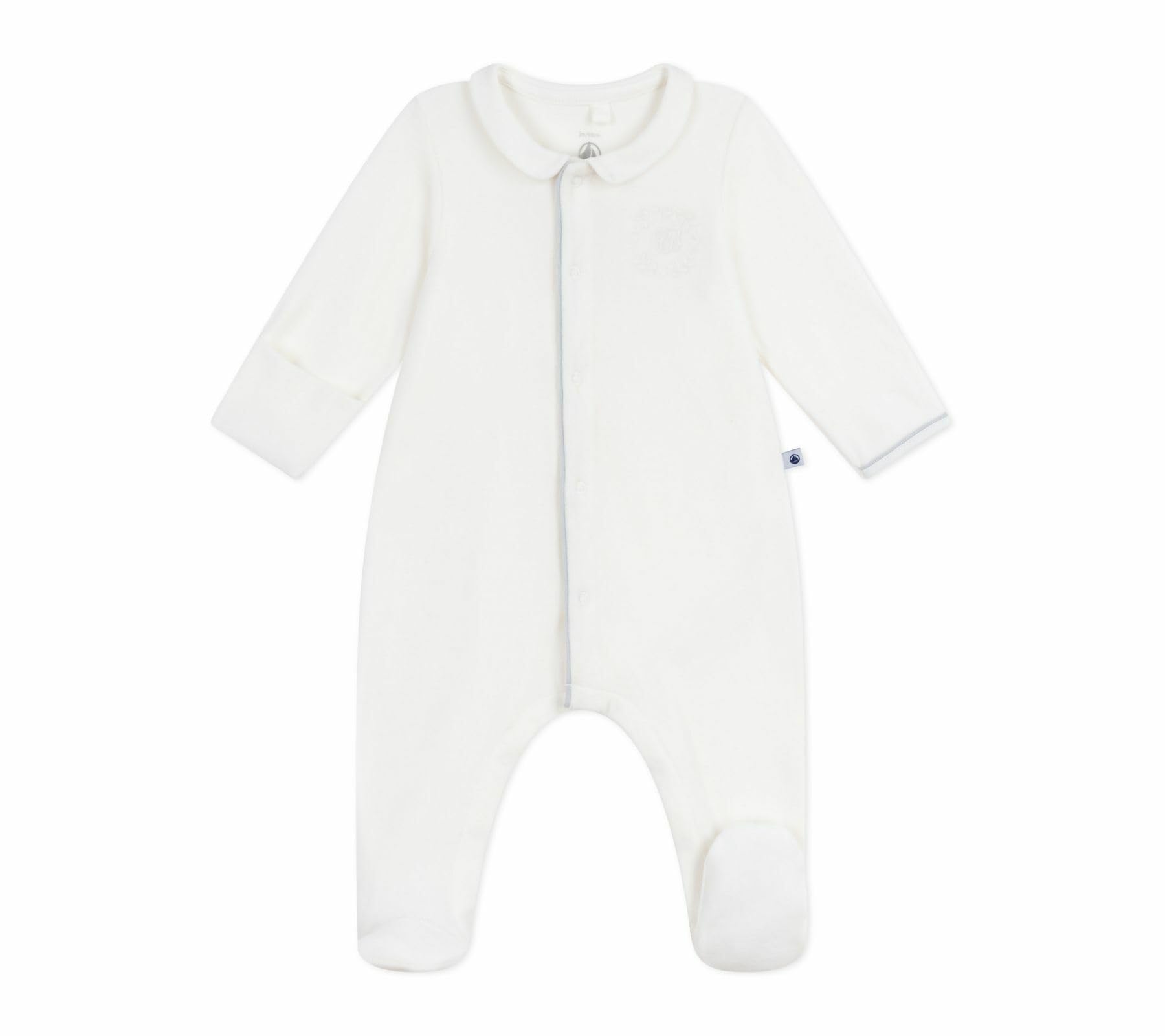 Petit Bateau Pyjama Bébé en Velours À Col Uni A0dr201 Vêtements Nuit Mixte bébé (Lot de 1)